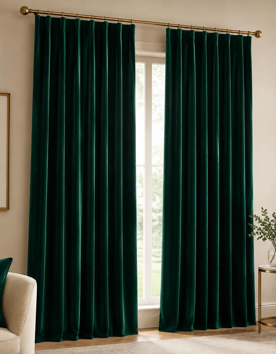 Emerald Court Velvet curtains