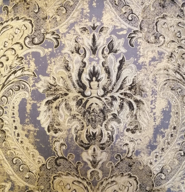 Violet Paisley Viscose curtains